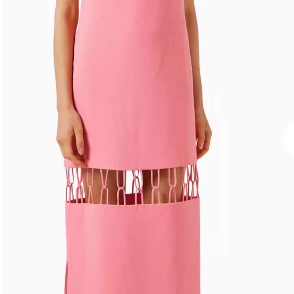 Alexis Pink Cutout Midi Dress